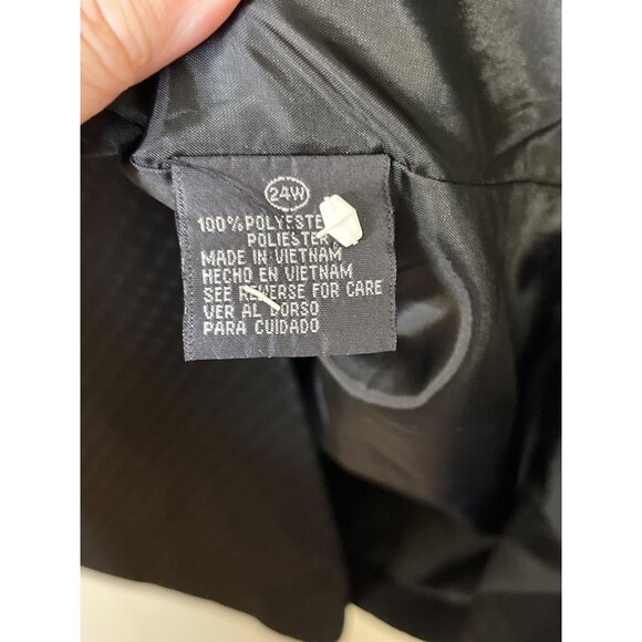 Giorgio SantAngelo Womens Black Textured Blazer 24W - Picture 4 of 5